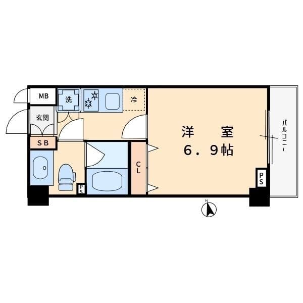 コンテント浅草橋 309 間取り図