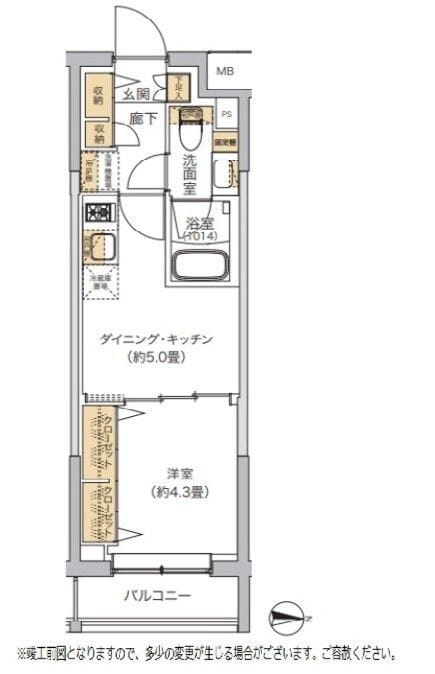 リビオメゾン湯島 211 間取り図