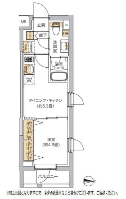 リビオメゾン湯島 212 間取り図