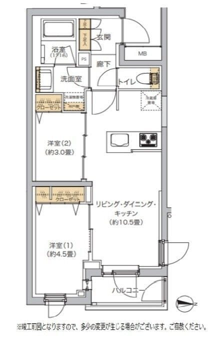 リビオメゾン湯島 306 間取り図