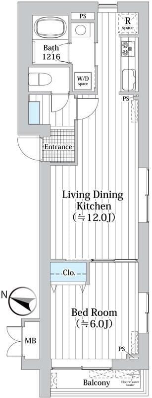 MDM柿の木坂 401 間取り図