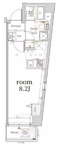 Log代々木 205 間取り図