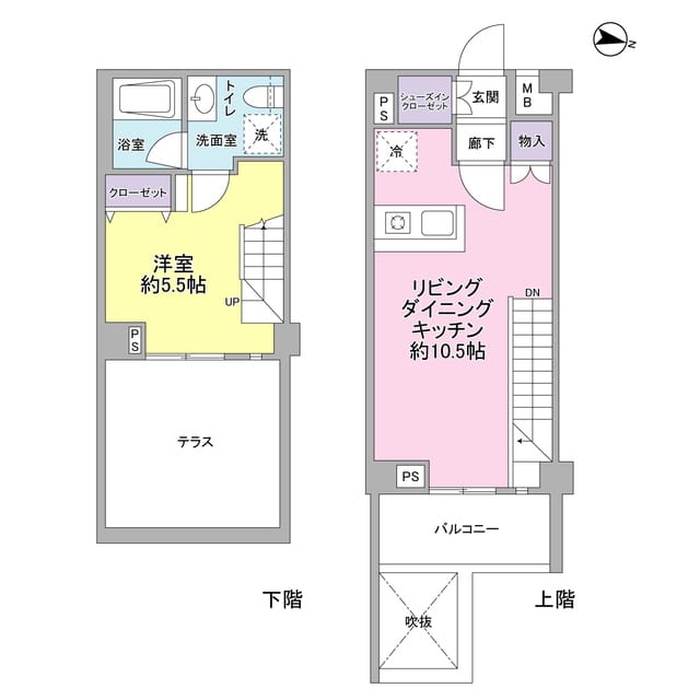 サンピエス桜新町 105 間取り図