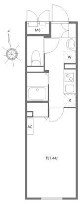 エルファーロ三軒茶屋Ⅱ 0202 間取り図