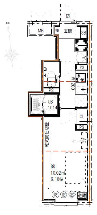 エルファーロ三軒茶屋Ⅱ 0304 間取り図