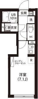 レピュア南大井レジデンス 402 間取り図