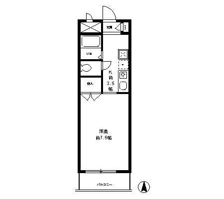 ラ・テラスK 206 間取り図
