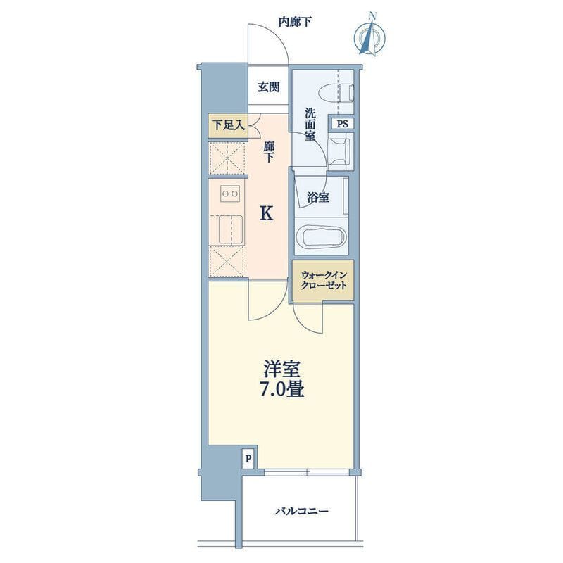ルジェンテ木場 202 間取り図
