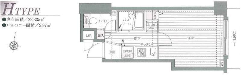 アヴァンティーク荻窪 402 間取り図