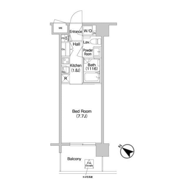 コンフォリア南砂町 0204 間取り図