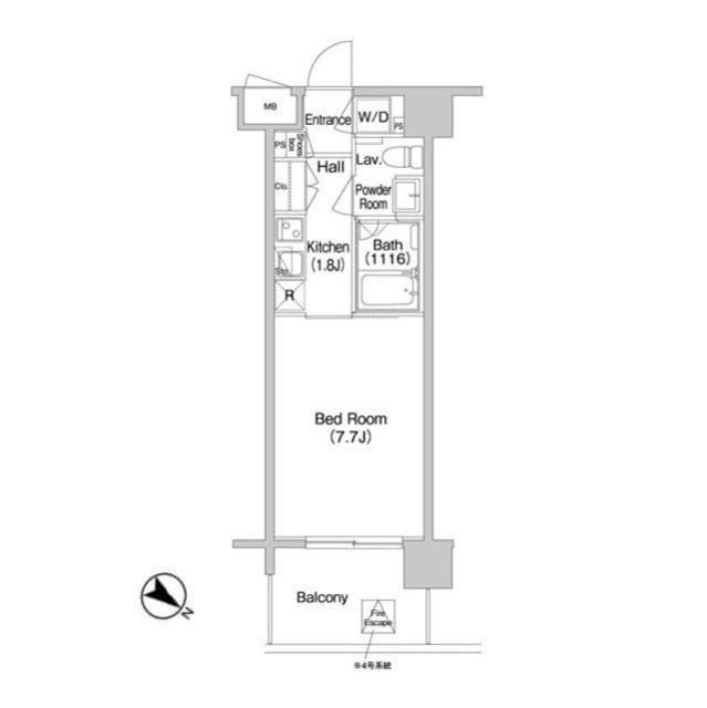 コンフォリア南砂町 0208 間取り図