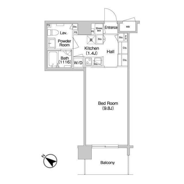 コンフォリア南砂町 2002 間取り図