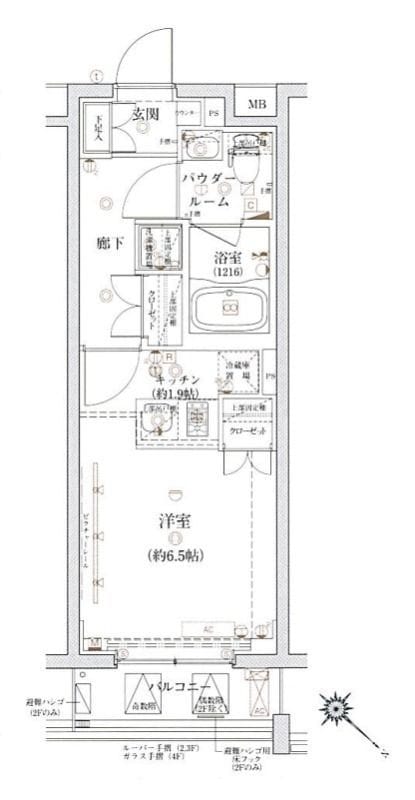 ベルシード板橋本町プレミア 307 間取り図