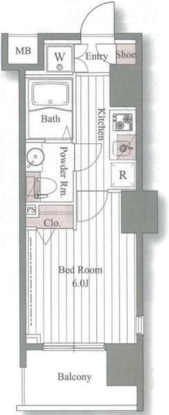 ドゥーエ大森 503 間取り図