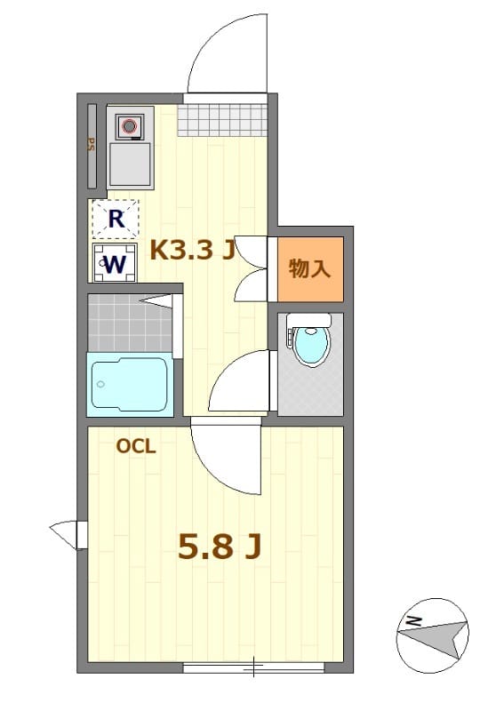 マーレ明大前Ⅱ 101 間取り図