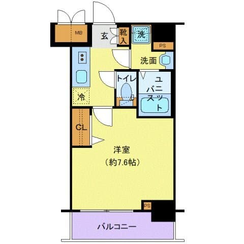 プレサンス新宿中落合メーディオ 202 間取り図
