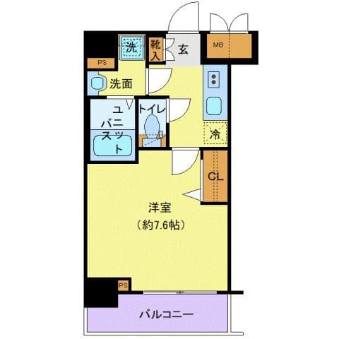 プレサンス新宿中落合メーディオ 301 間取り図