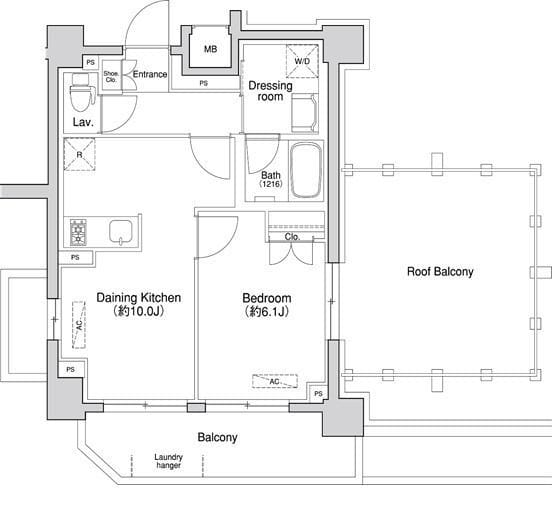 プライマル方南町 603 間取り図
