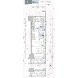 エステムコート横濱反町 506 間取り図