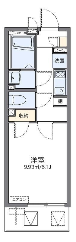 レオネクスト西門 204 間取り図