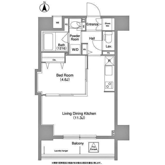 コンフォリア町屋 0902 間取り図