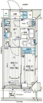 GENOVIA小村井(ジェノヴィア小村井) 1005 間取り図