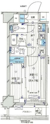 GENOVIA小村井(ジェノヴィア小村井) 303 間取り図