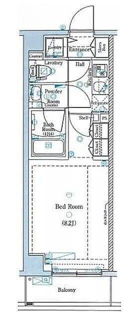 DIPS上板橋 411 間取り図