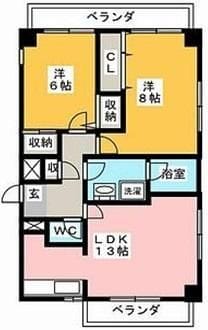 ユニーグレイス 303 間取り図