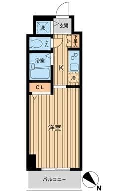 HF東神田レジデンス 1203 間取り図