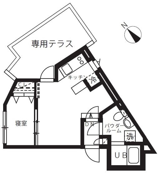 ジェイエムケー田園調布 0101 間取り図