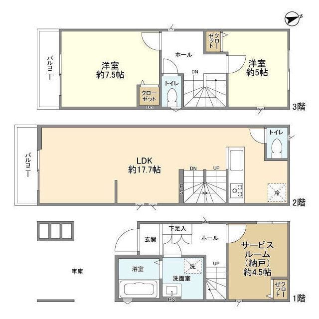 Kolet足立小台#04 21.3万円/入力なし/なし 間取り図