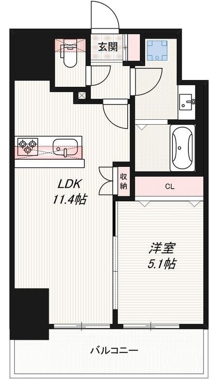 RIDGE王子神谷 604 間取り図