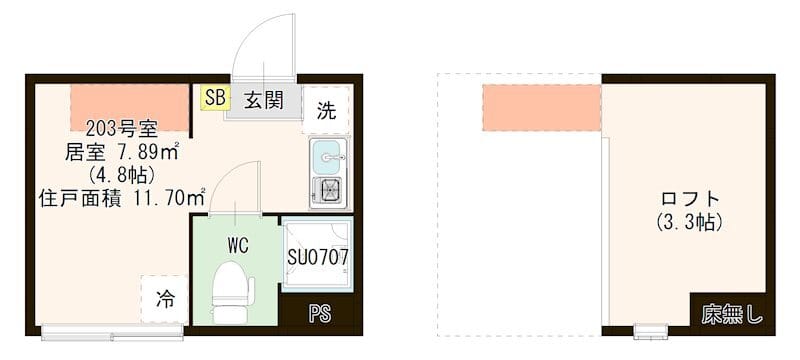 ハーモニーテラス千住河原町Ⅲ 203