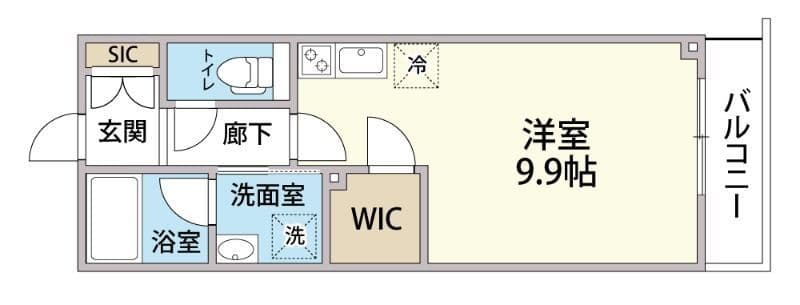 Tre Court Kitasenju(トレコート北千住) 204 間取り図
