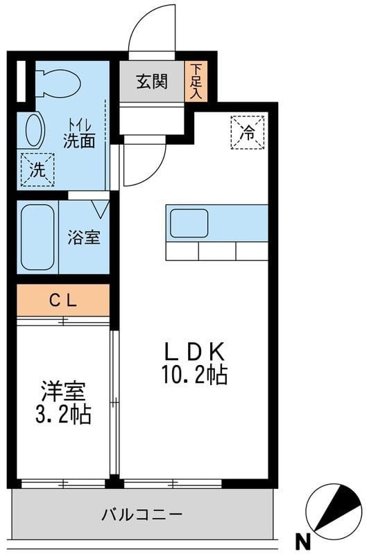 JMFレジデンス新横浜 0502 間取り図