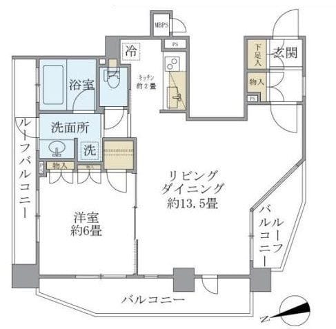 ステージグランデ本郷 1402 間取り図