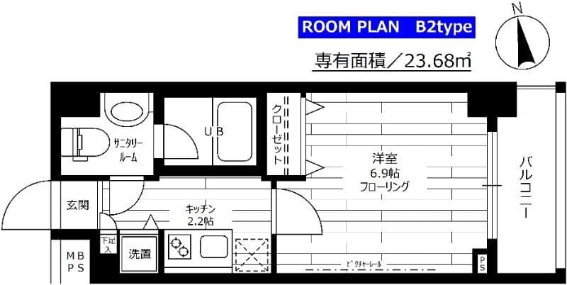 ステージグランデ本郷 202 間取り図
