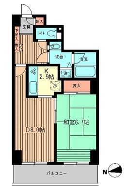 リーデンスタワー 0510 間取り図