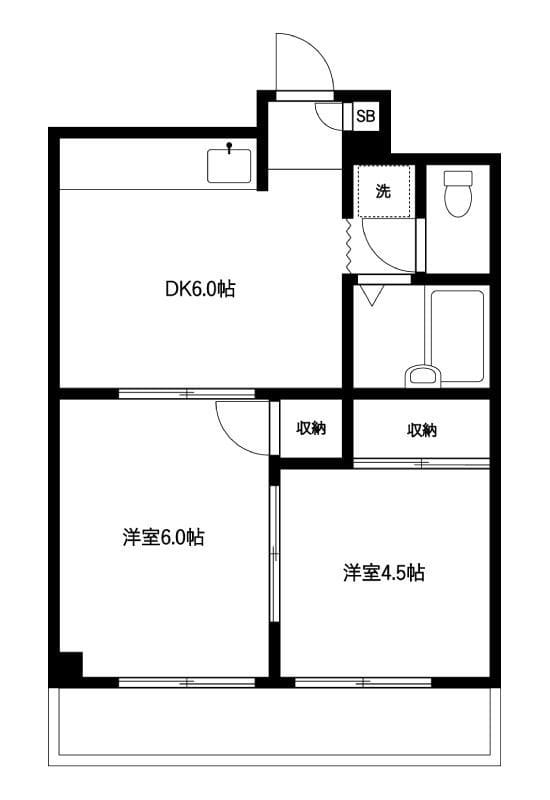 ル・ブランシェ 402 間取り図
