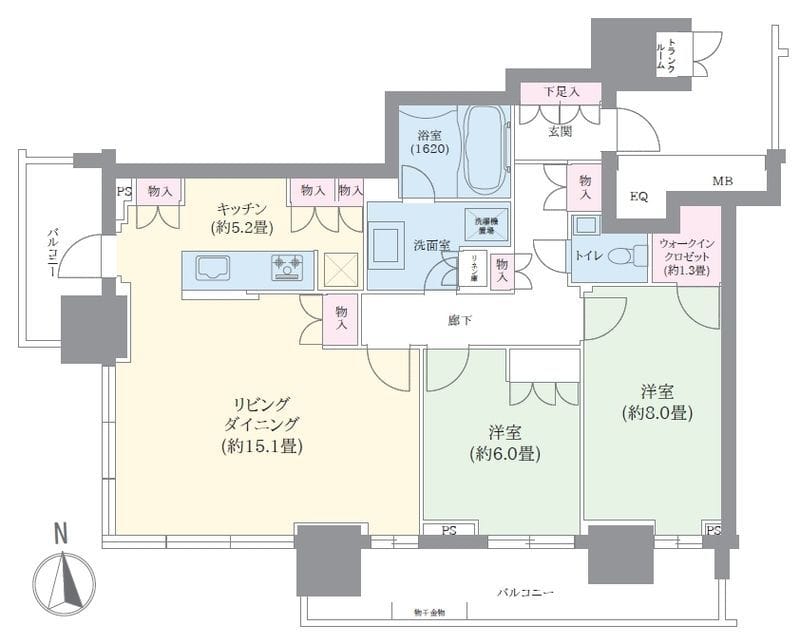 ザ・パークハウス晴海タワーズティアロレジデンス 3806