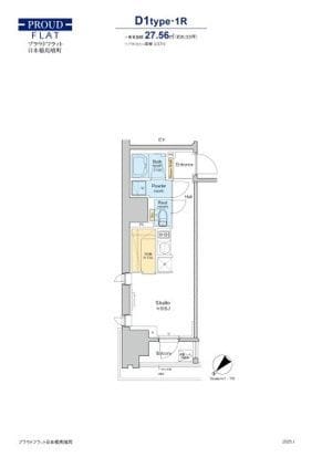 プラウドフラット日本橋馬喰町 304 間取り図