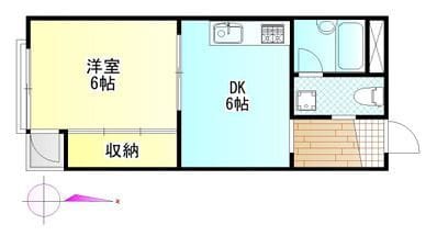モンシャトー北新宿 102 間取り図