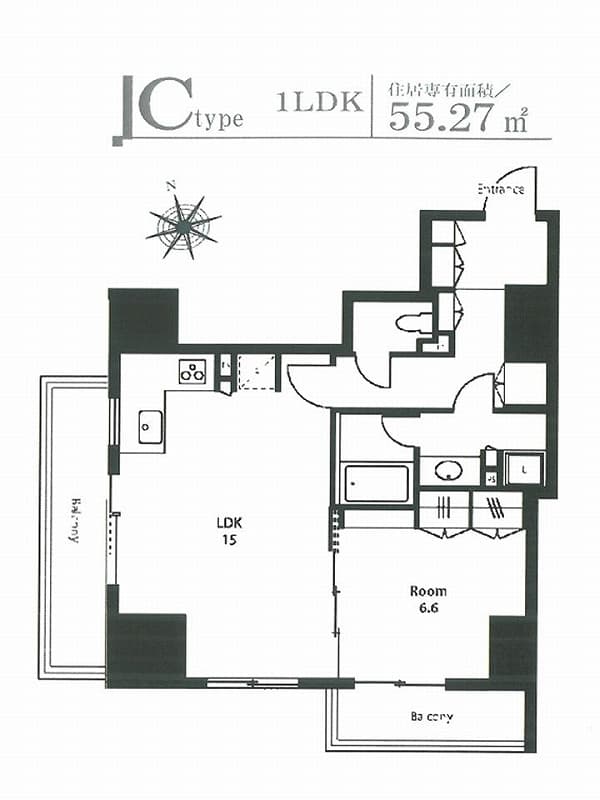 ステイシス町屋 1103 間取り図