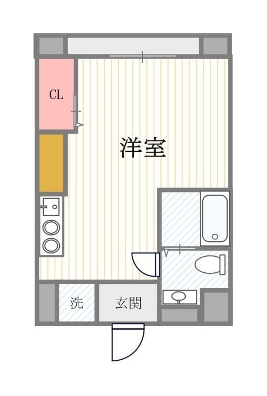 フレアドーム代々木 208 間取り図