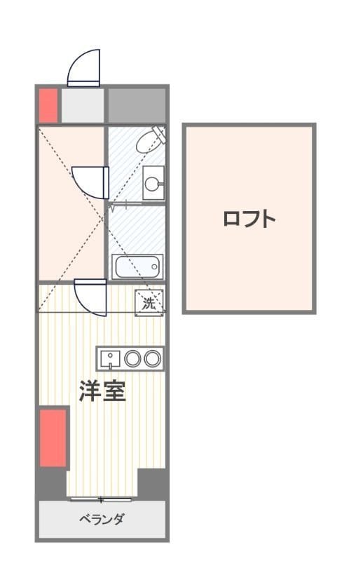フレアドーム代々木 303 間取り図