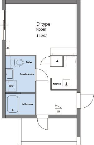 M-1 Tokyo 西糀谷3 301 間取り図