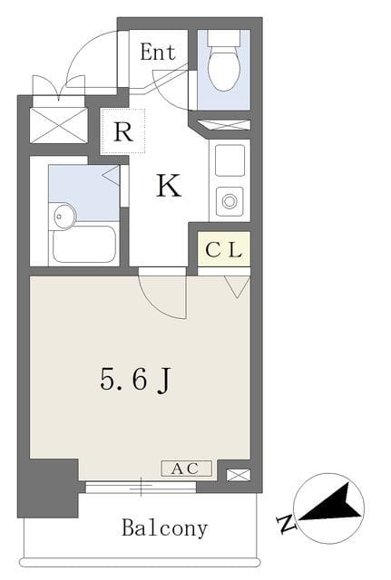 コーポ白山 508 間取り図