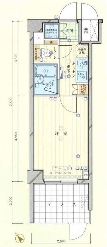 ルーブル南池袋 101 間取り図