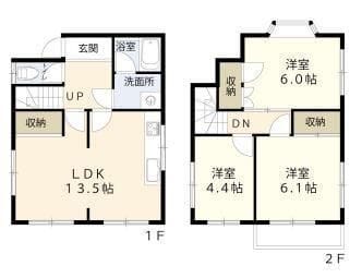 港南6丁目戸建 1 間取り図